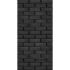 Плита Везувий Декор Черный кирпич №1009 Вертикаль (1200х600х9)