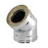 Отвод 45° OTvDR45 Вулкан V50R (AISI 321 0.5мм + AISI 304 0.5мм)