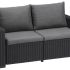 Диван Калифорния 2-х местный (California 2 Sofa), графит